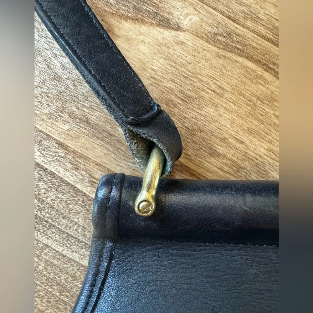 Vintage Coach Post Pouch Bag in Black